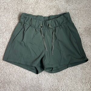 Lululemon army green 3in shorts